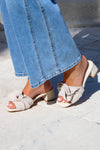 ShuShop: Frances Block Heel Sandal - Natural