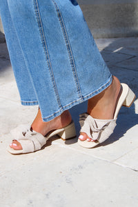 ShuShop: Frances Block Heel Sandal - Natural