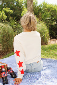 Z Supply: Stars First Date Sweatshirt - Sea Salt