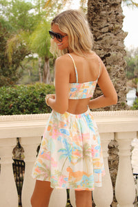 Coastline Drives Mini Dress - Multi