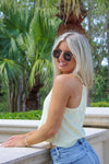 Sunny Summers Gauze Tank - Lemonade