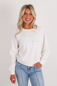 Z Supply: Vacay Fleece Sweatshirt - Vanilla Ice