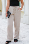Z Supply: Plaza Airy Pant - Iced Coffee