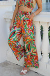 Feeling The Tropics Wide Leg Pants - Multi