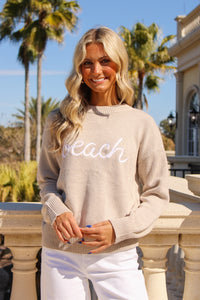 Z Supply: Boyfriend Beach Sweater - Natural Heather
