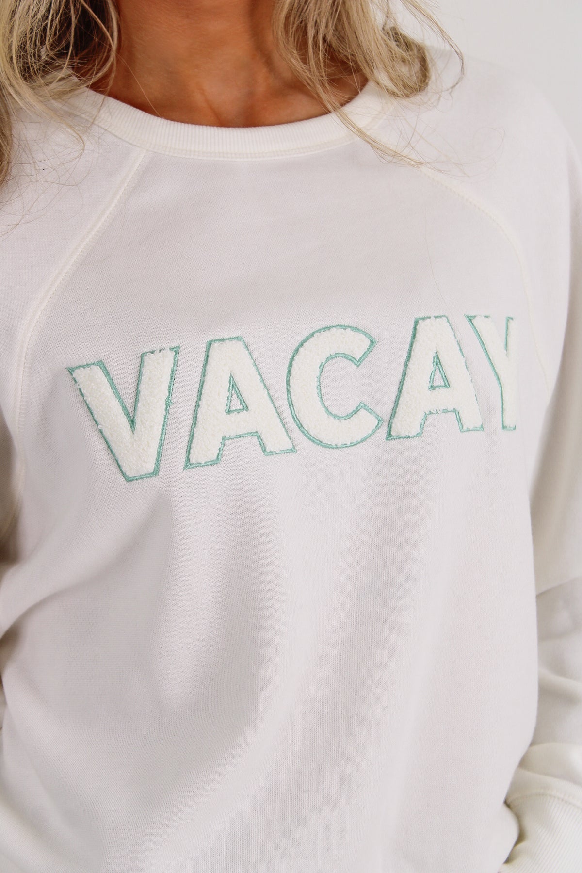 Z Supply: Vacay Fleece Sweatshirt - Vanilla Ice