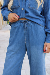 Z Supply: The Sidelines Denim Track Pant - Dreamstate