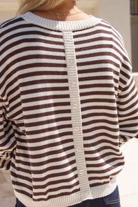 The Double Take Button Detail Sweater - Oatmeal