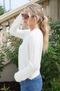 Z Supply: Medina Pointelle Cardigan - Cloud