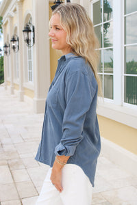 Dear John: Galina Top - Vintage Indigo