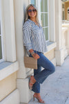 Dear John: Adrianna Dark Blue Stripe