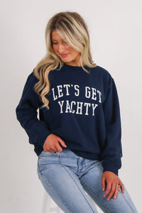 Z Supply: Yachty Boyfriend Sweatshirt - Eclipse