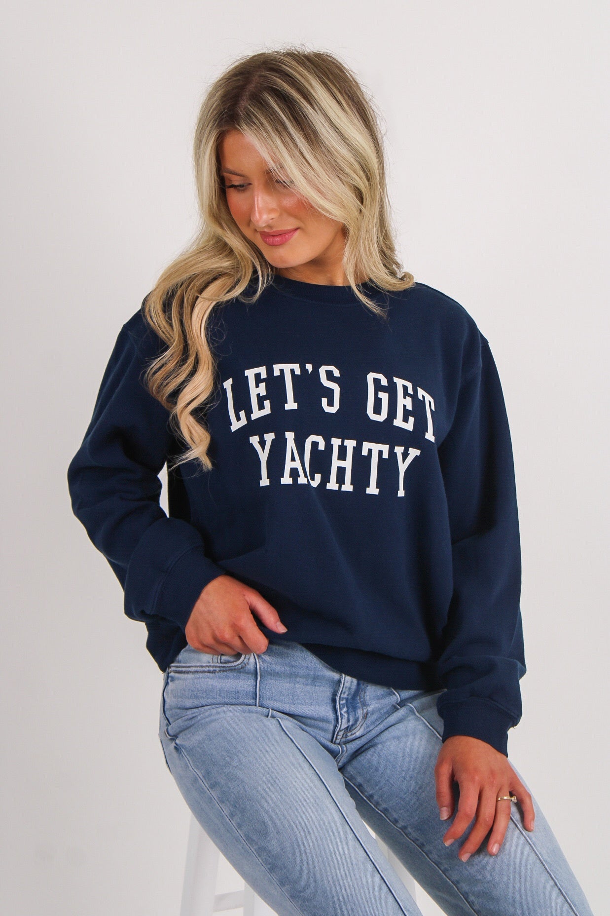 Z Supply: Yachty Boyfriend Sweatshirt - Eclipse