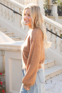 Z Supply: Westmont Henley Sweater - Golden Carmel