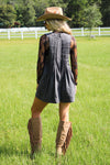 On My Game Pleated Romper - Black