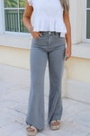 Dear John: Fiona High Rise Wide Leg Jeans - Graphite