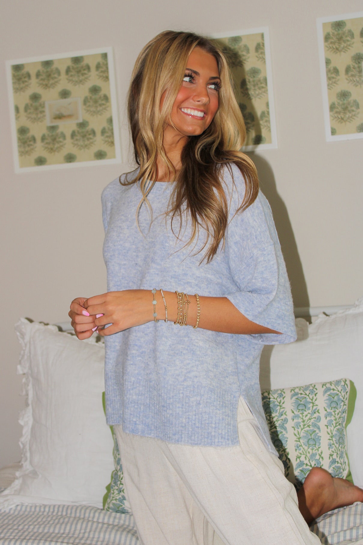 Dear John: Catrina Sweater - Coastline Blue