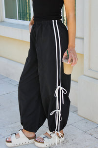 In The Game Tie Track Joggers - Black
