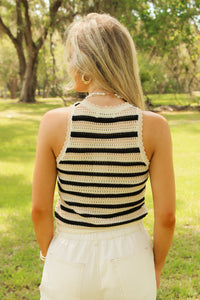 Sadie & Sage: Tisha Striped Sweater Tank