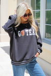 Z Supply: Oversized Go Team Sweatshirt - Black Sand