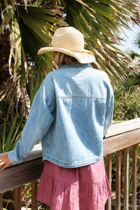 The Soft Shore Denim Jacket - Med Wash