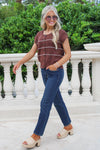 Chasing Dreams Button Down Sweater - Brown