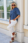 Dear John: Independence Denim Top - Blue Sidney