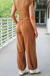 Keepin' It Trendy Jogger Sweatpants - Walnut