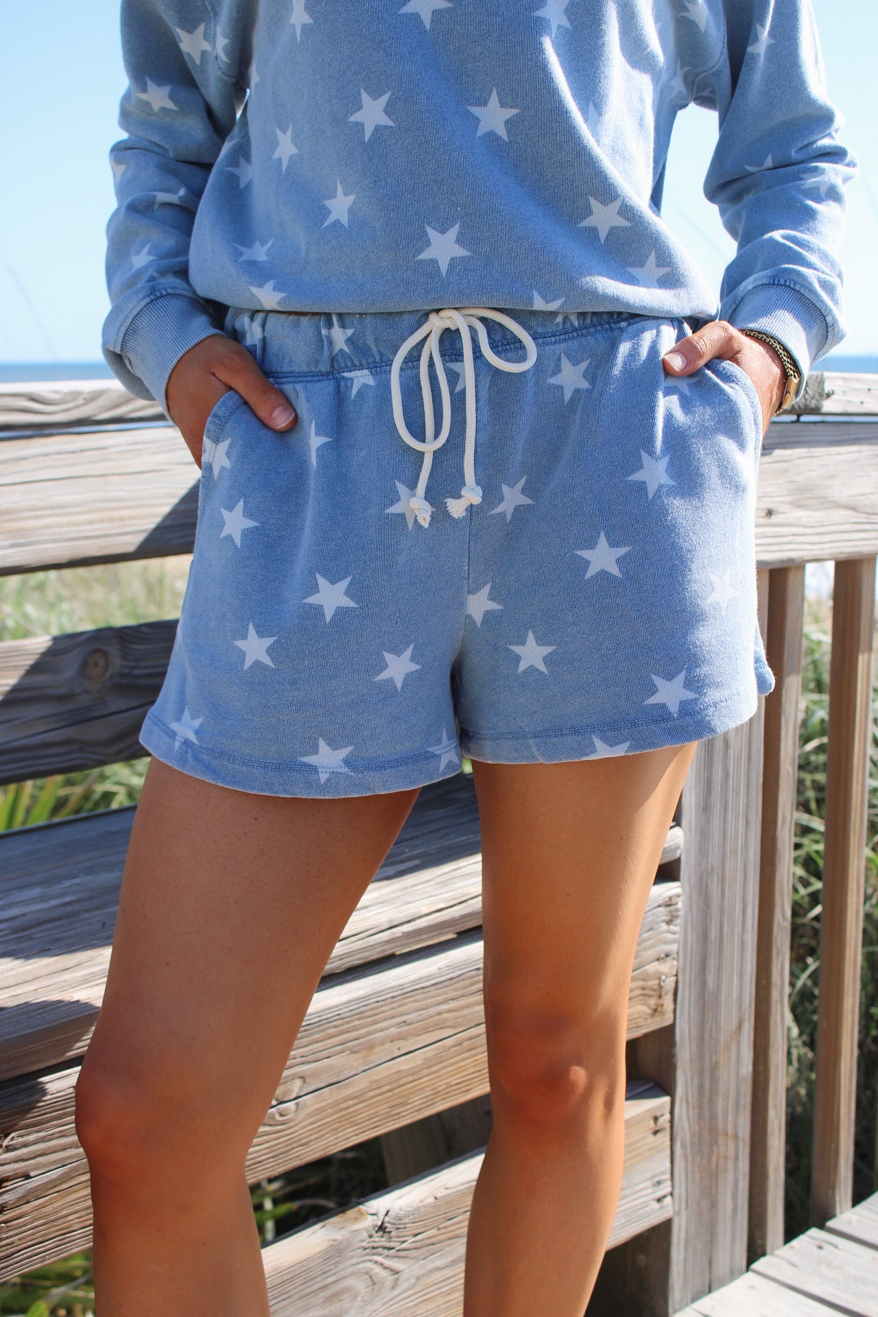 Z Supply: Written In The Stars Short - Ocean Air Indigo