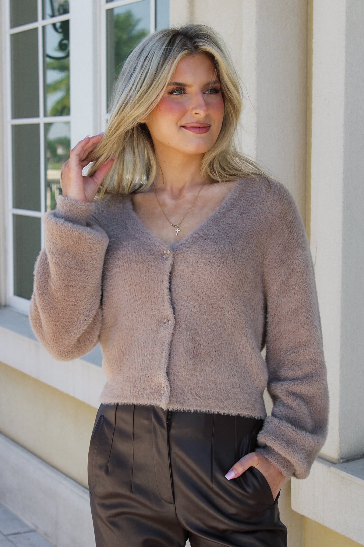 Z Supply: Sadira Fluffy Cardigan - Moonlight