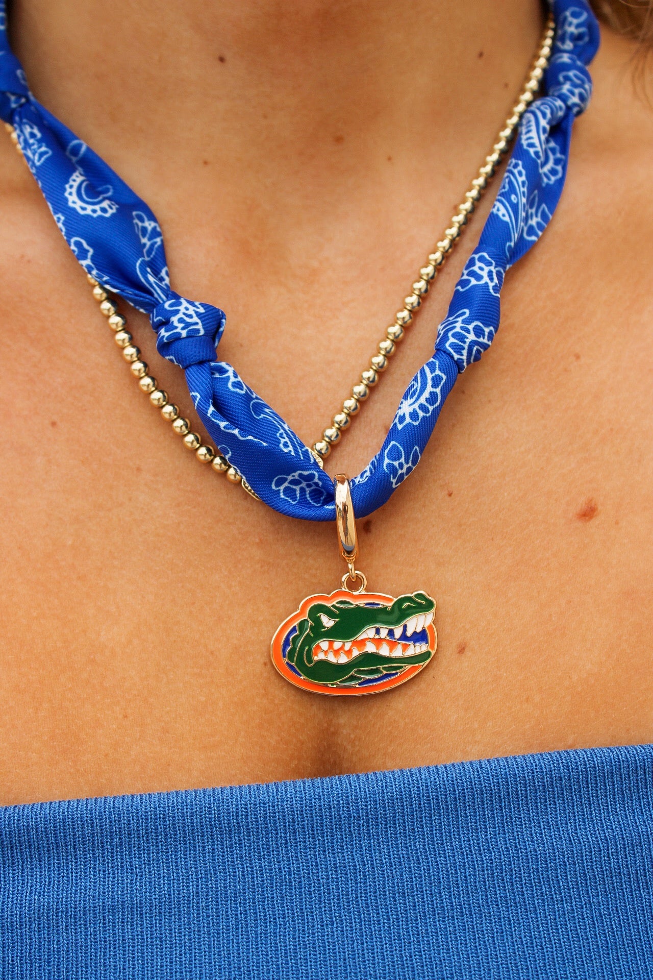 Florida Gators Bandana Scarf Necklace