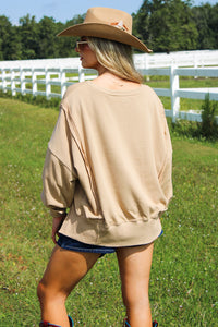 Cowgirl Dreams Graphic Boot Sweatshirt - Coco