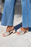 ShuShop: Frances Block Heel Sandal - Natural