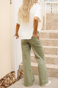 Dear John: Micah Wide Leg Jean - Vetiver