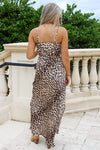 Untamed Desire Cowl Neck Maxi Dress - Camel