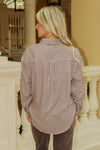 River Plaid Button Up - Chocolate Cherry
