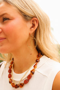 Football Open Hoop Earrings - Gold