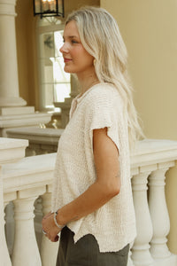 Cozy Dreams Cropped Sleeveless Sweater - Oatmeal