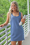 Z Supply: Mathis Striped Mini Dress - Vintage Indigo