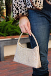 Night Out Rhinestone Evening Bag - Gold