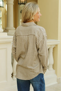Z-Supply: River Plaid Button Up - Dark Chocolate