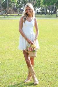 Soft Theory Sleeveless Mini Dress - White