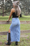 Hidden: Peyton Side Slit Midi Shirt - Medium Light