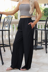 Sadie & Sage: Night Bloom Pants - Black