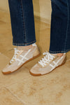ShuShop: Sedona Suede & Mesh Lo-Top Sneaker - Natural