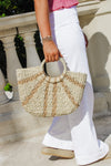 Sandy Days Straw Tote - Beige/Khaki
