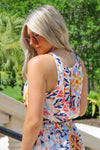 Party In Paradise Halter Crop Top - Multi