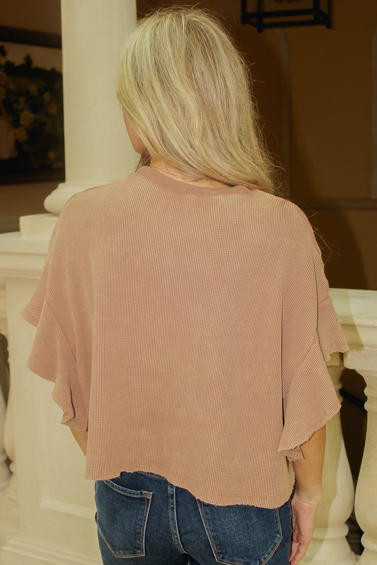 Flowy & Free Flutter Sleeve Top - Coco