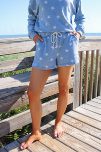 Z Supply: Written In The Stars Short - Ocean Air Indigo