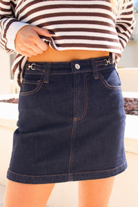 Z Supply: The Socialite Denim Mini Skirt - Midnight Air
